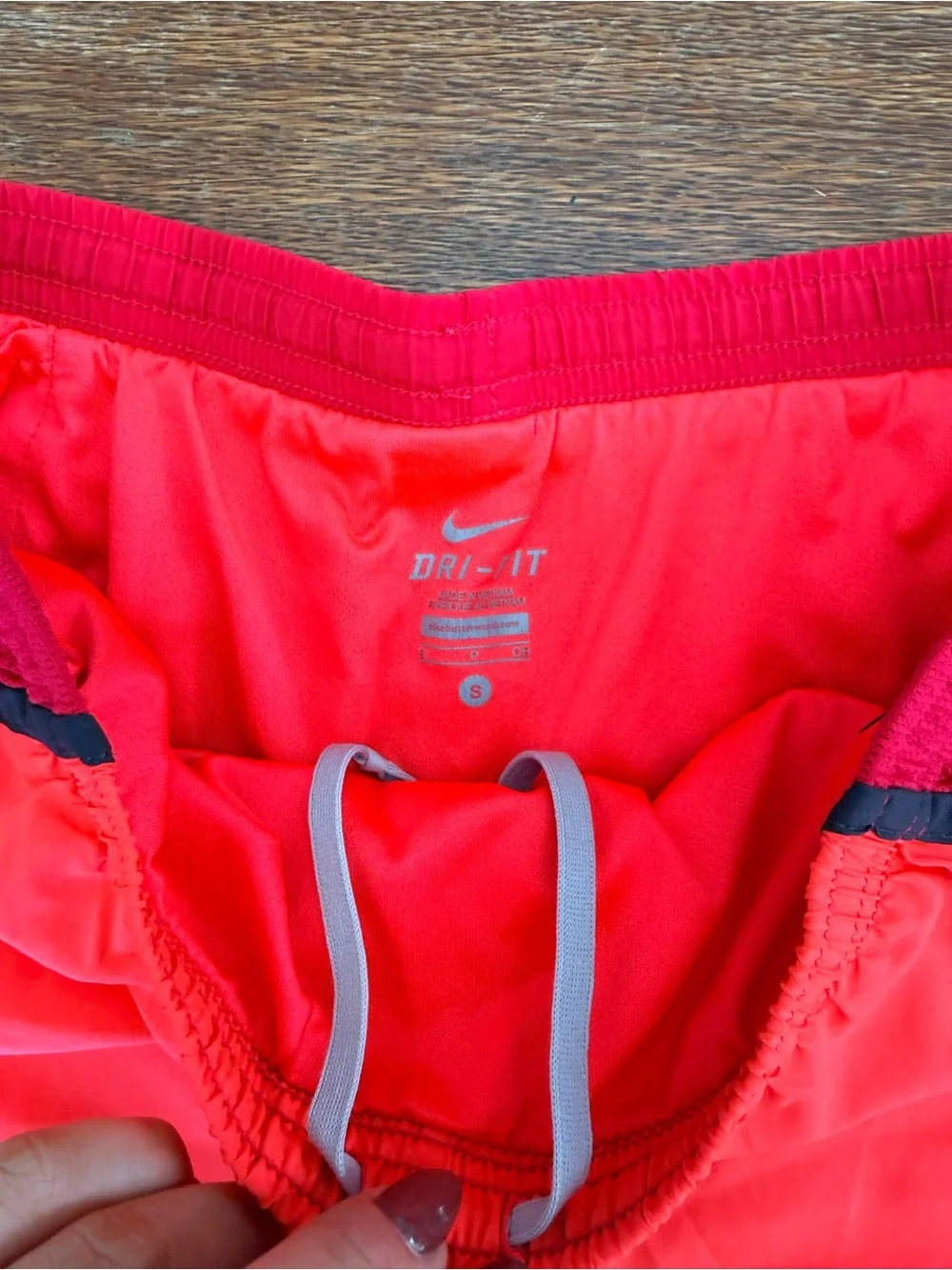 Nike Women’s Bright Red and Hot Pink Athletic Shorts